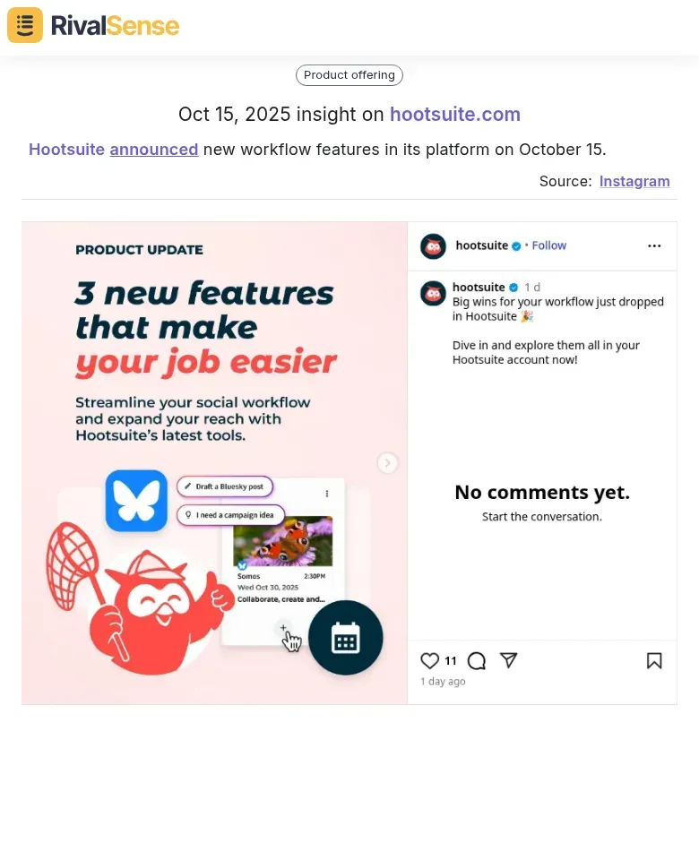 Hootsuite Feature Update