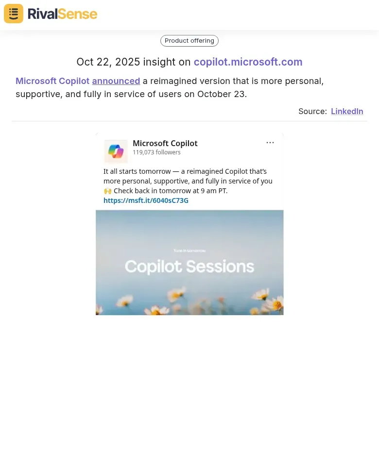 Microsoft Copilot Update
