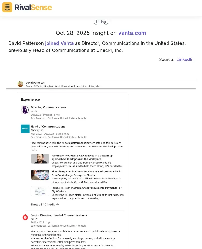 David Patterson Insight