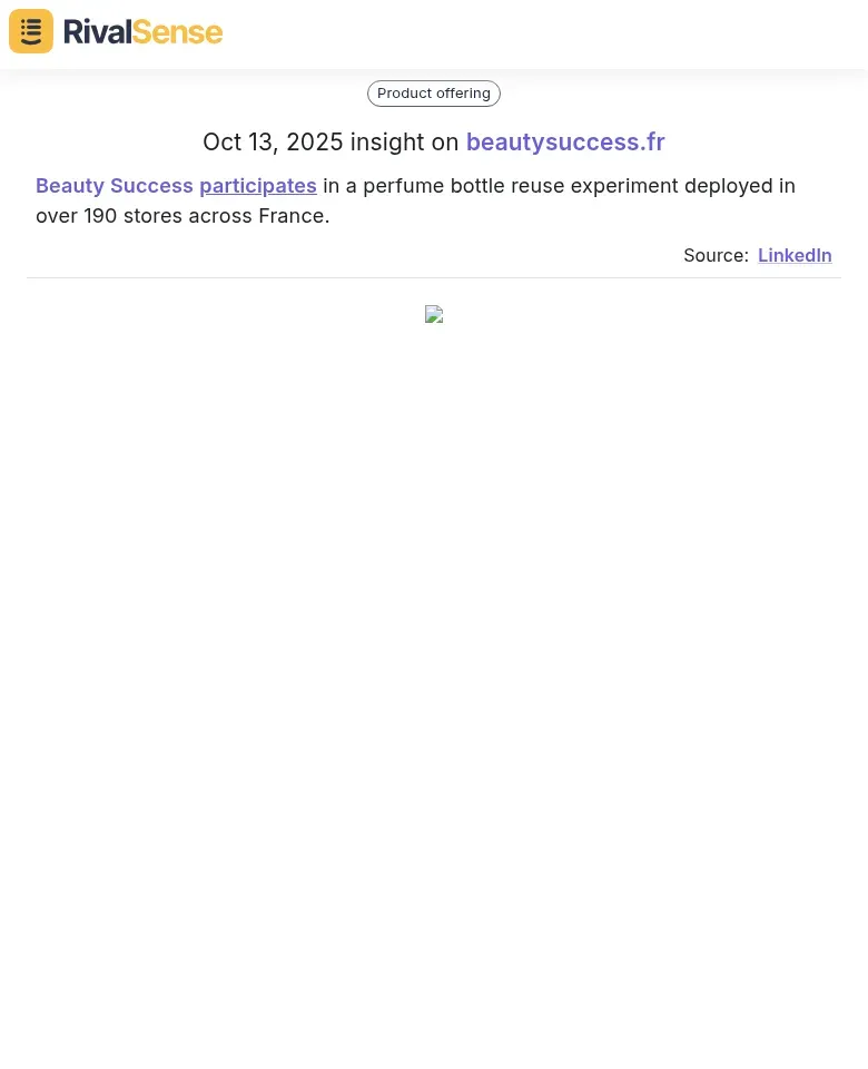 Beauty Success Perfume Bottle Reuse