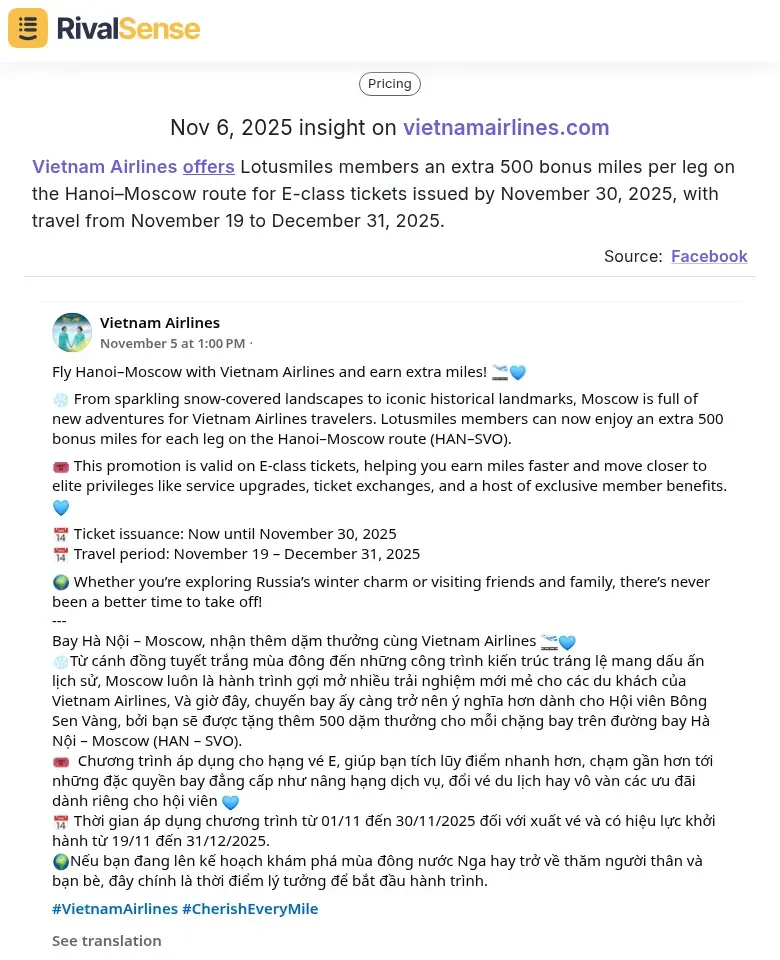 Vietnam Airlines Insight