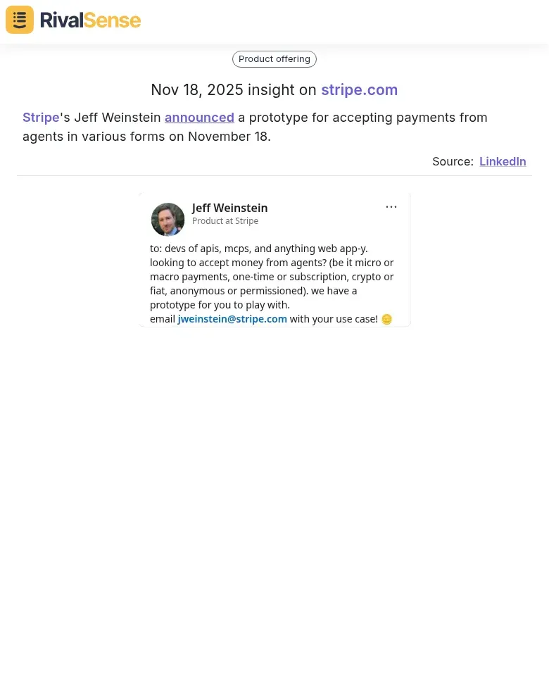 Stripe Payment Prototype