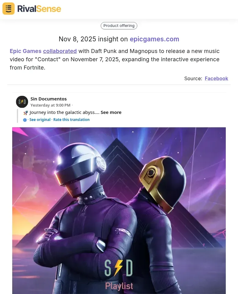 Epic Games Collaboration