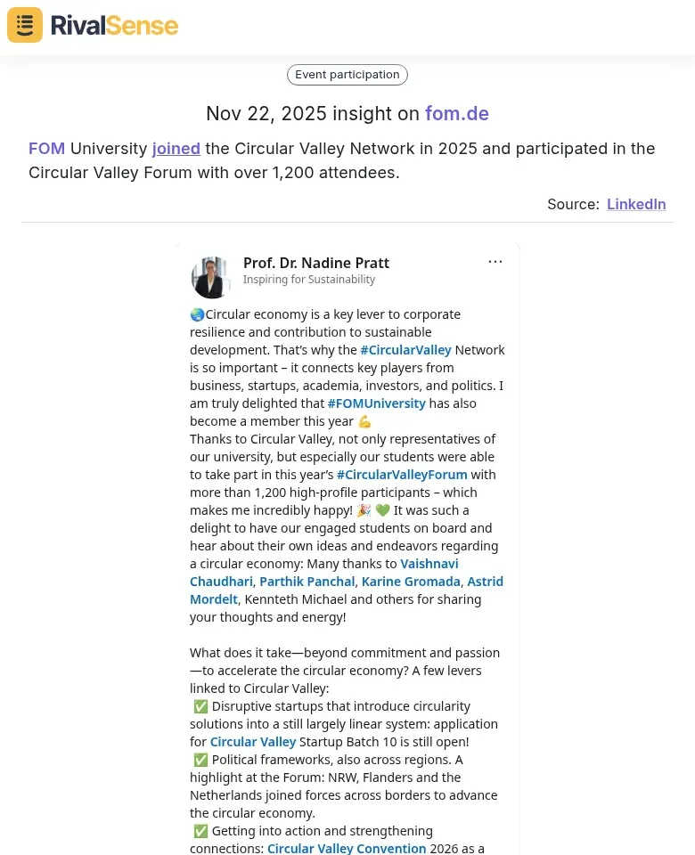 FOM University Partnership