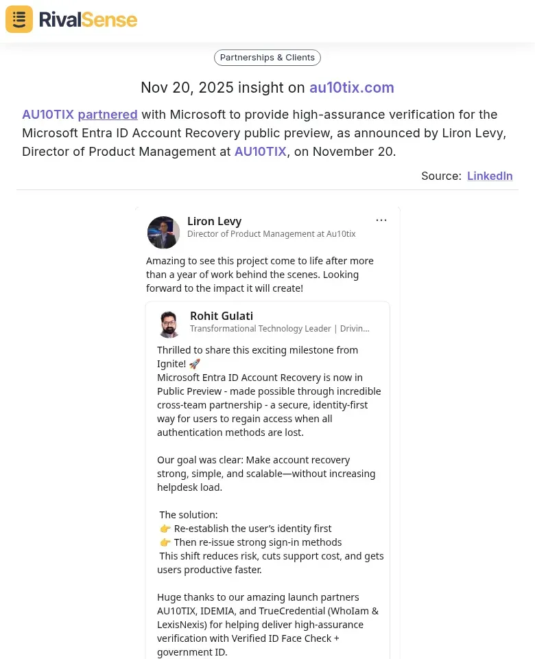 Partnership Announcement