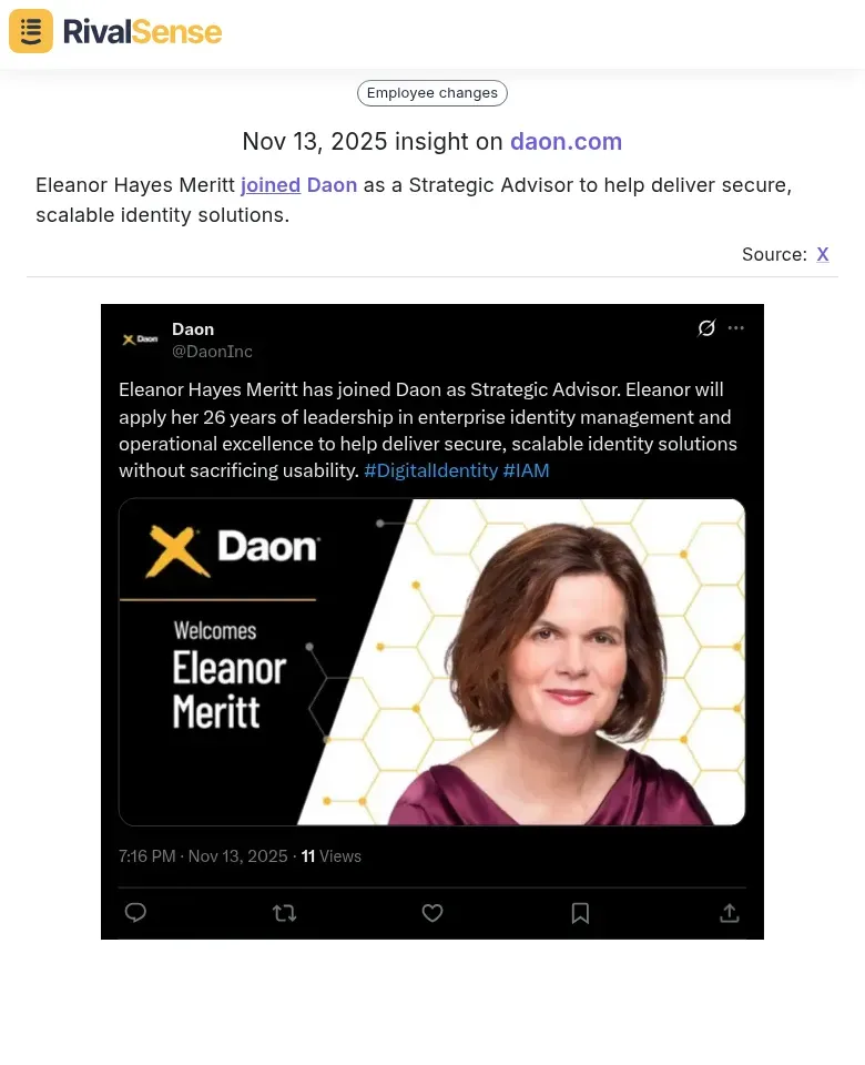 Eleanor Hayes Meritt Joins Daon
