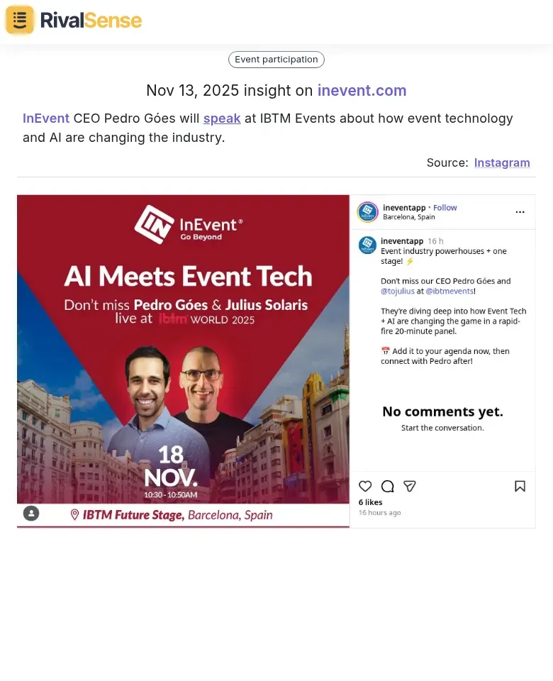 InEvent CEO Speaking