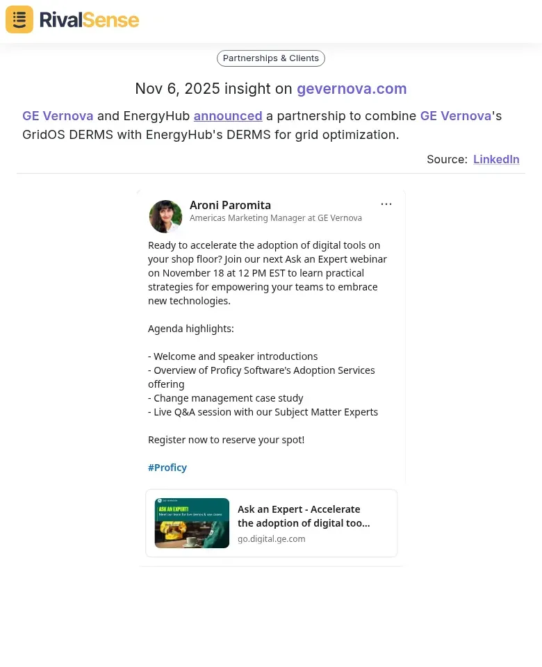 GE Vernova Partnership Insight