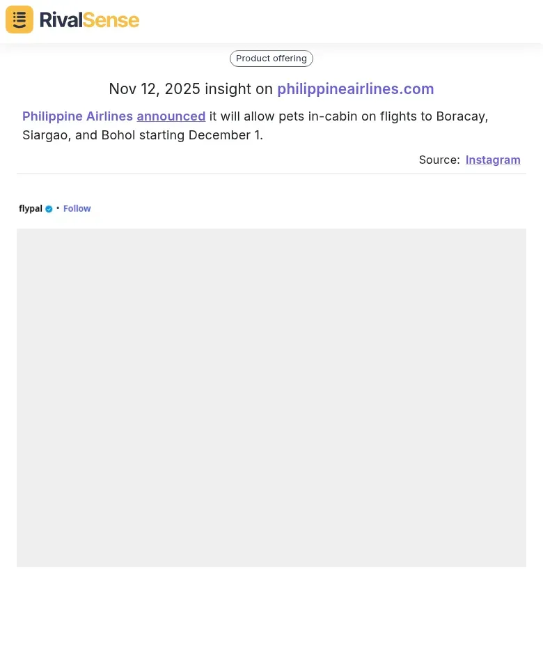 Philippine Airlines Pet Policy