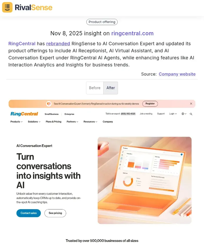 RingCentral AI Rebranding