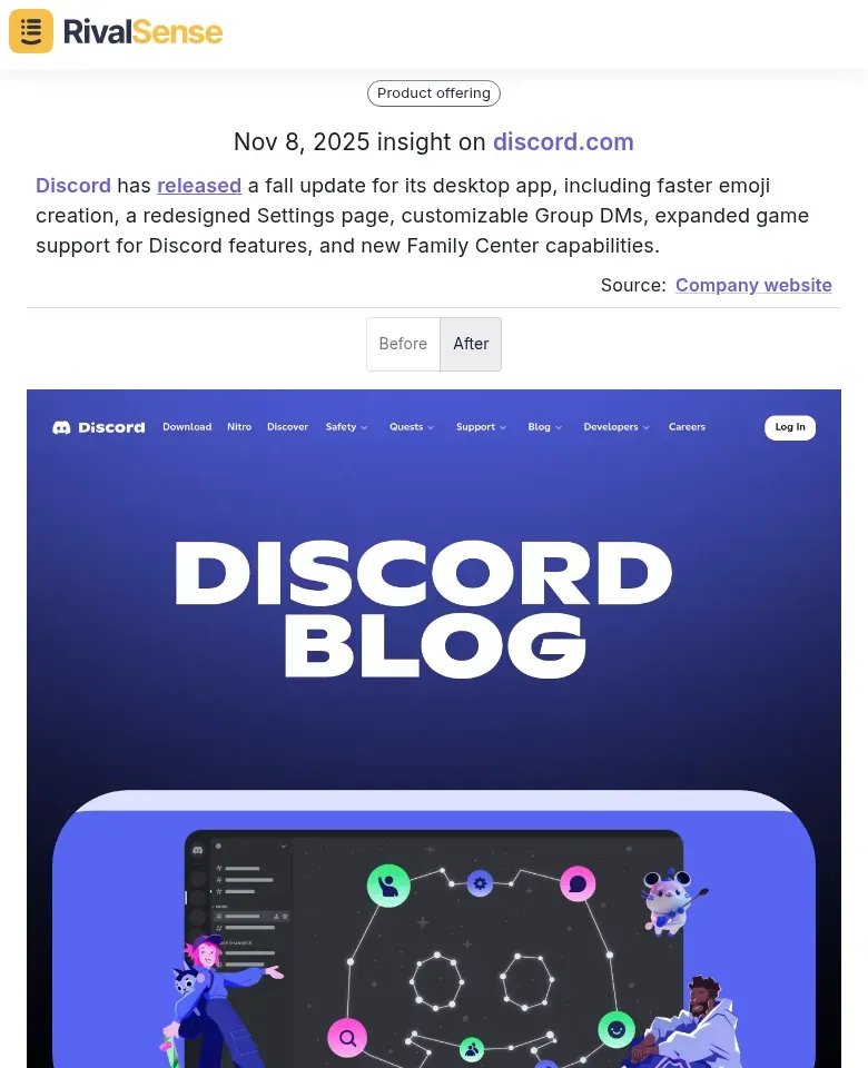 Discord Fall Update