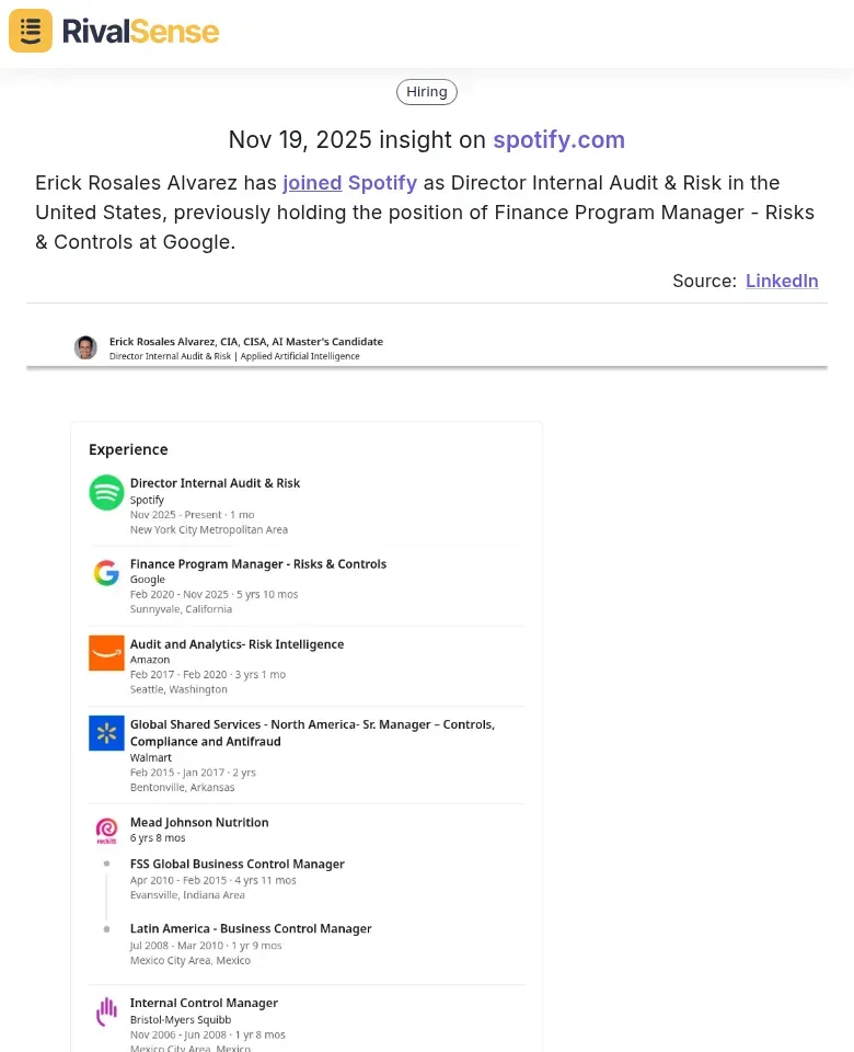 Erick Rosales Alvarez Joins Spotify