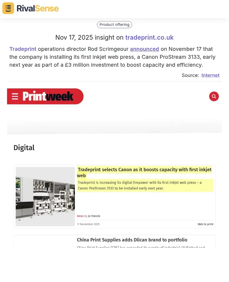 Tradeprint Investment