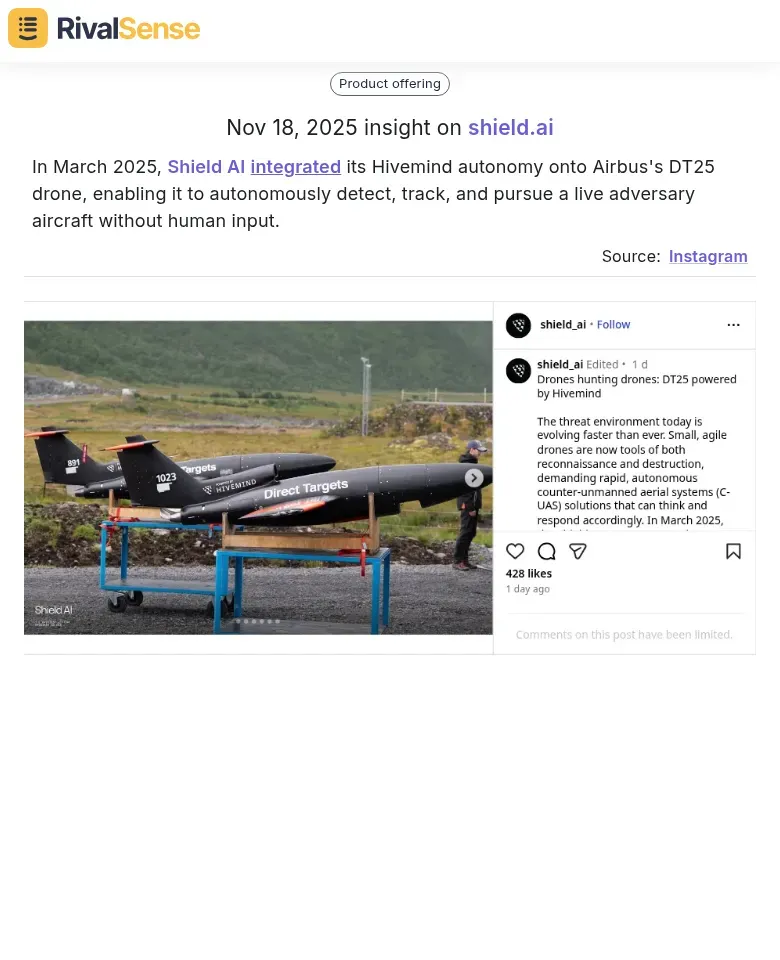 Shield AI Partnership