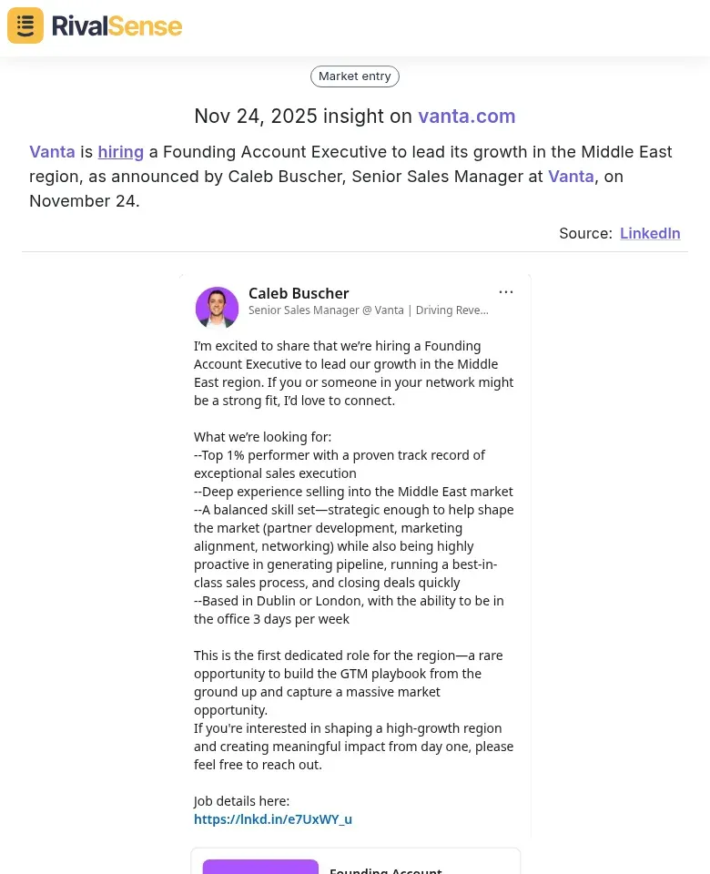 Vanta Hiring Announcement