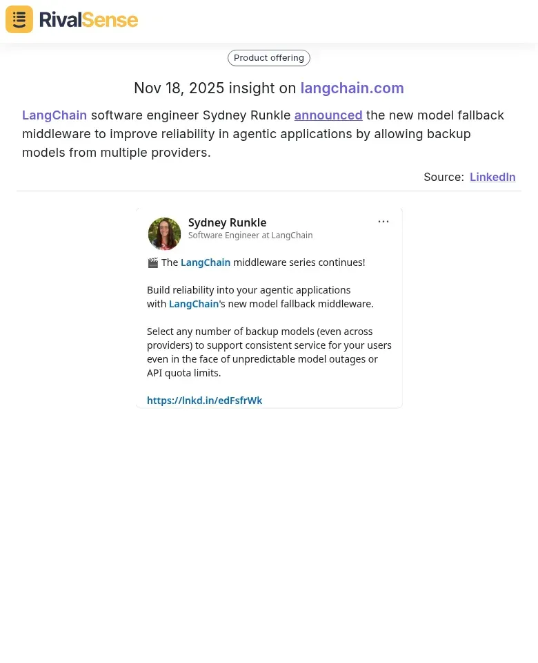 LangChain Middleware