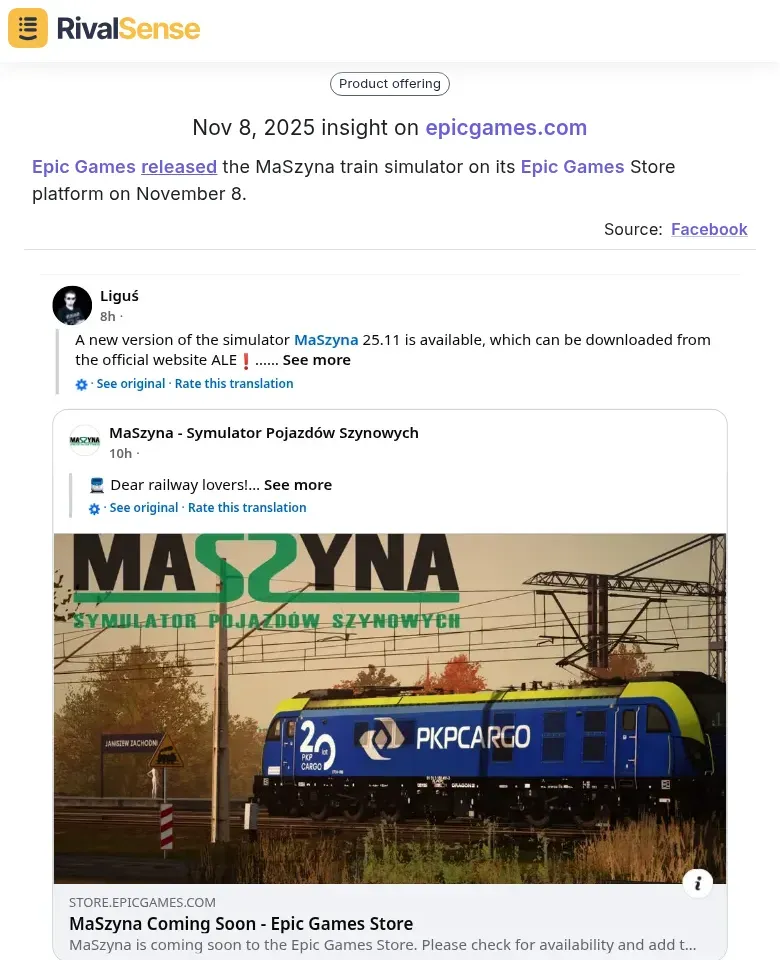 Epic Games MaSzyna Launch