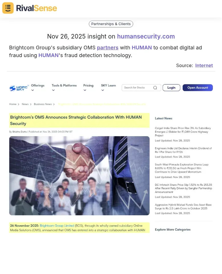 Brightcom Group and HUMAN Partnership