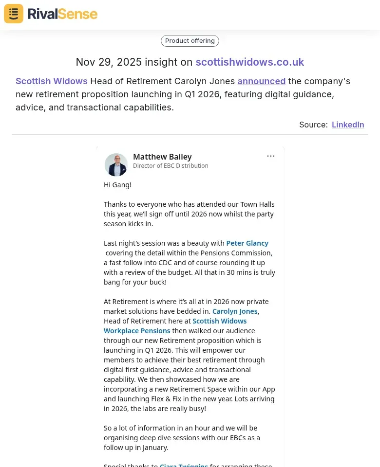 Scottish Widows new retirement proposition