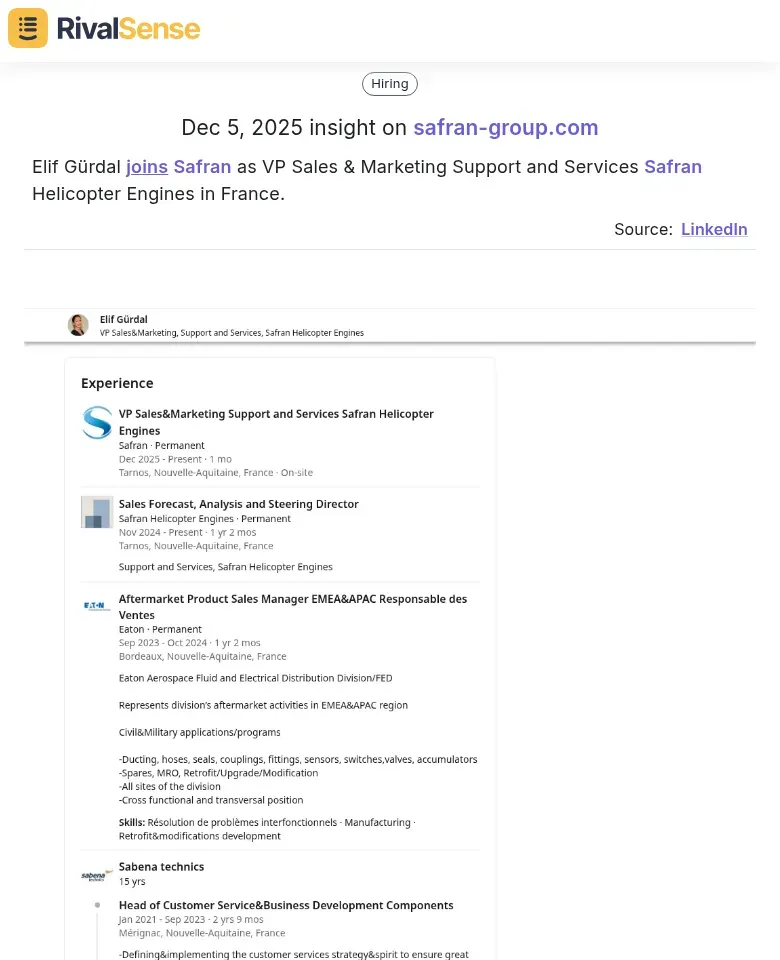 Elif Gürdal joins Safran