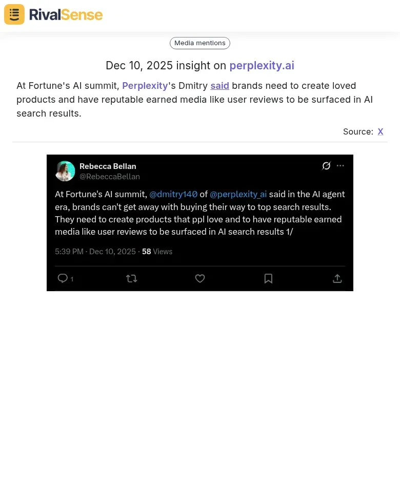 At Fortune's AI summit, Perplexity's Dmitry discussed AI search optimization