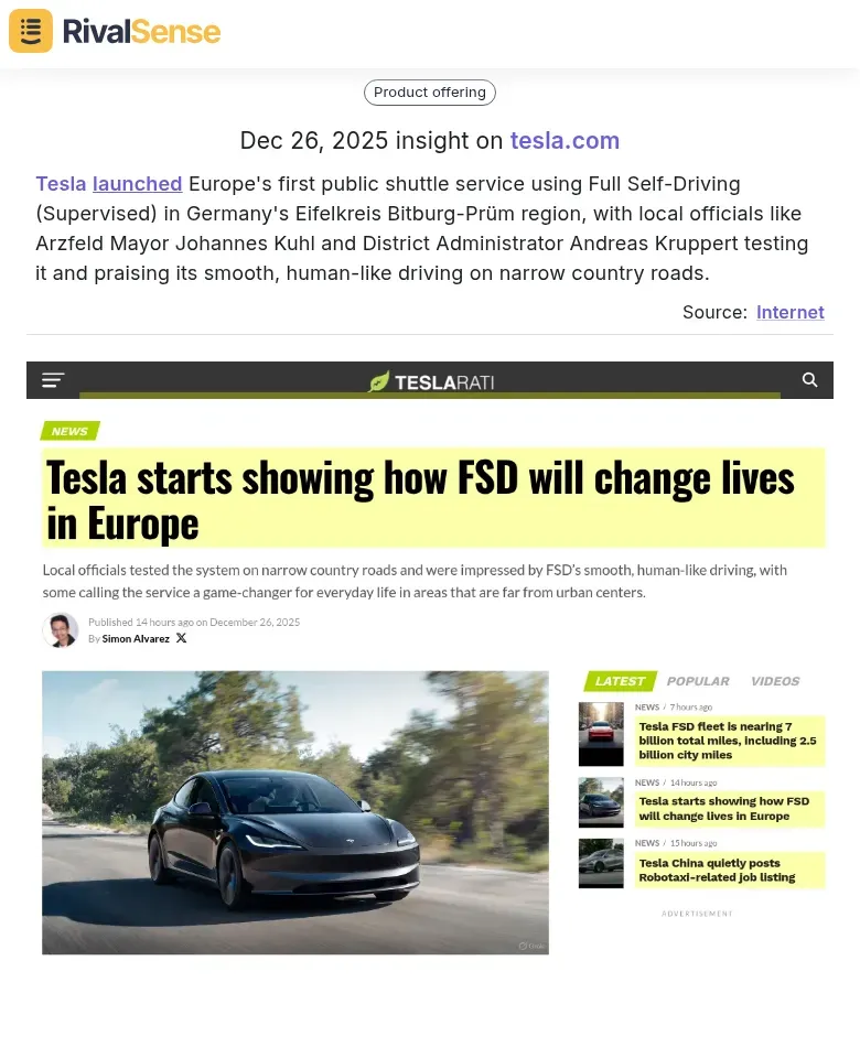 Tesla Innovation Insight