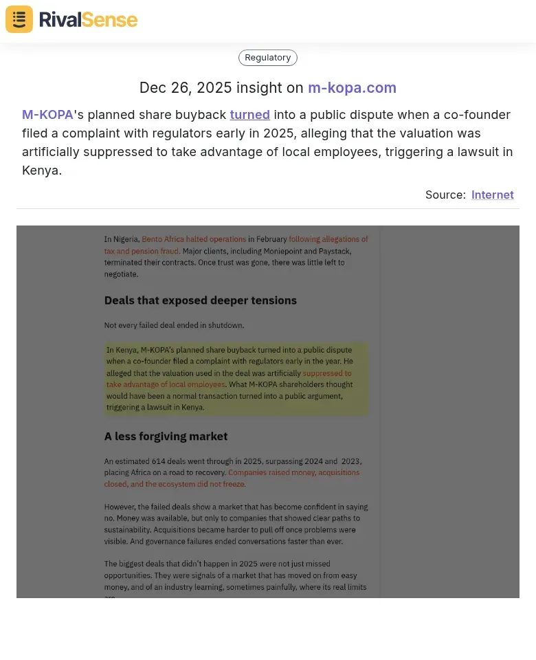 M-KOPA Internal Dispute Insight
