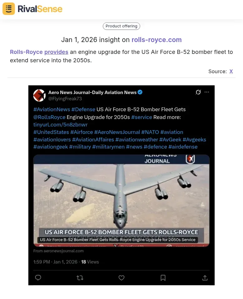 Rolls-Royce engine upgrade