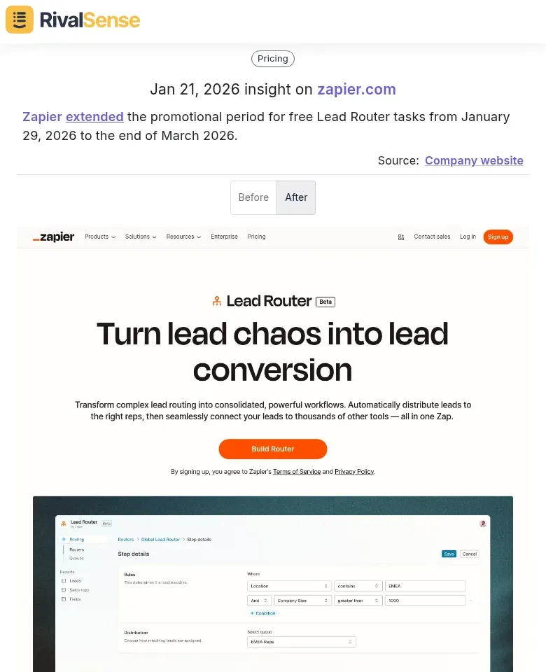 Zapier extended promotional period