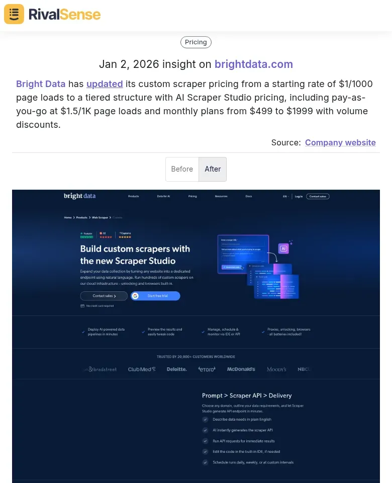 Bright Data Pricing Update