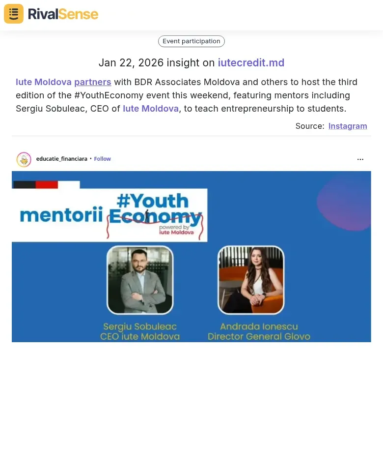 Iute Moldova partnership event