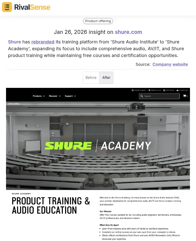 Shure Rebranding