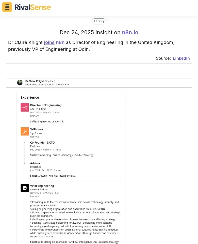 n8n engineering hire