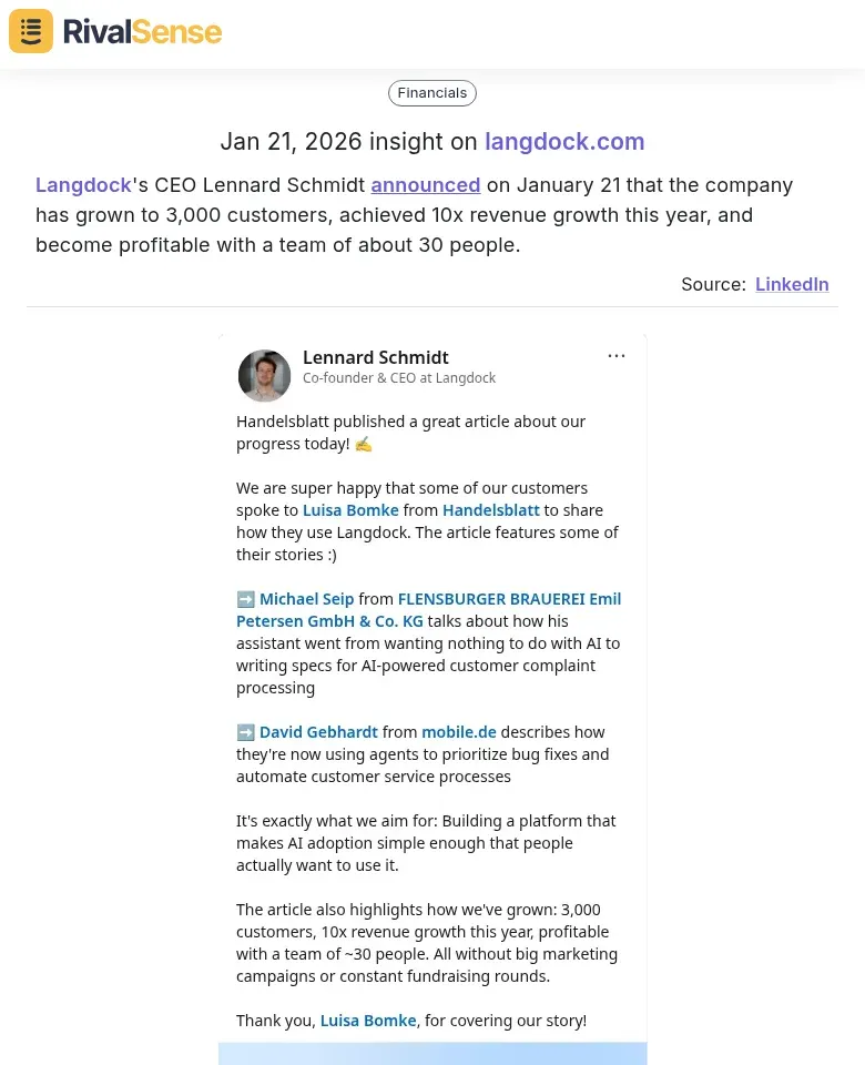 Langdock Growth Announcement