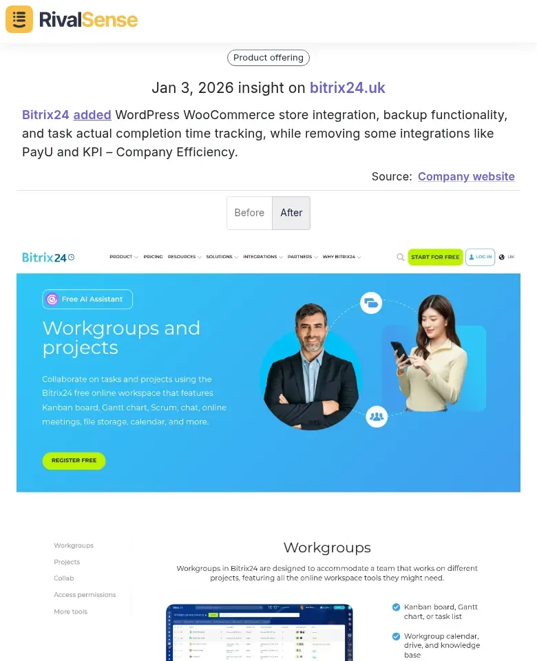 Bitrix24 Product Updates