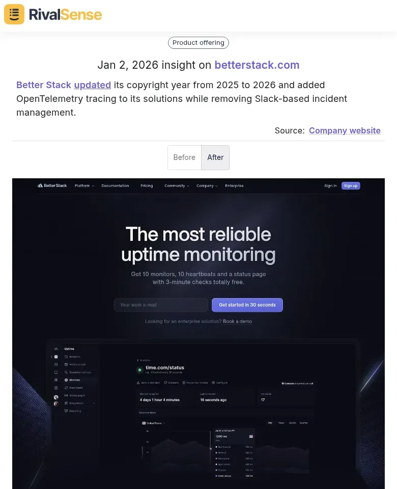 Better Stack Update Example