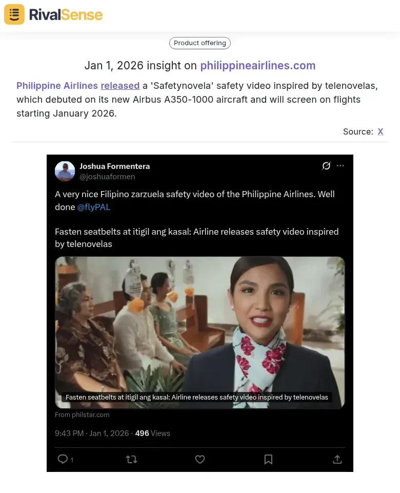 Philippine Airlines Safetynovela campaign insight