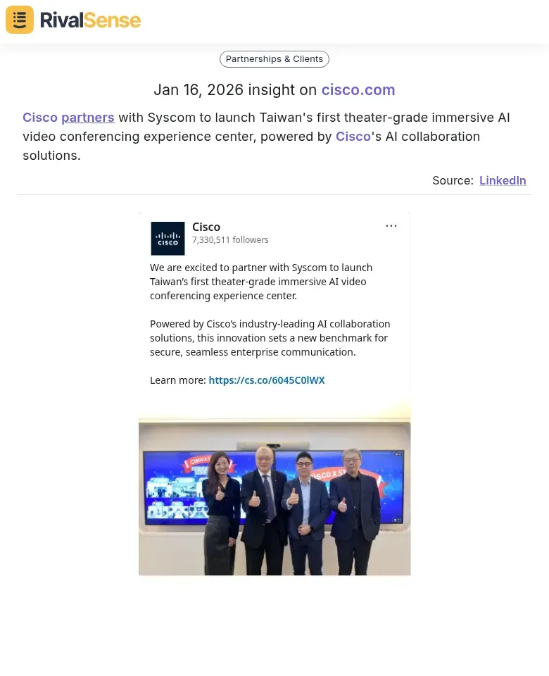 Cisco and Syscom Partnership