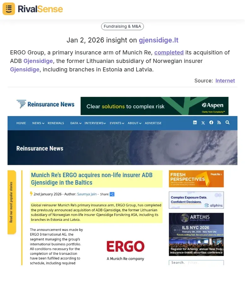 ERGO Group Acquisition