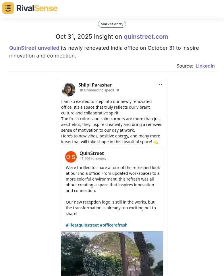 QuinStreet India Office