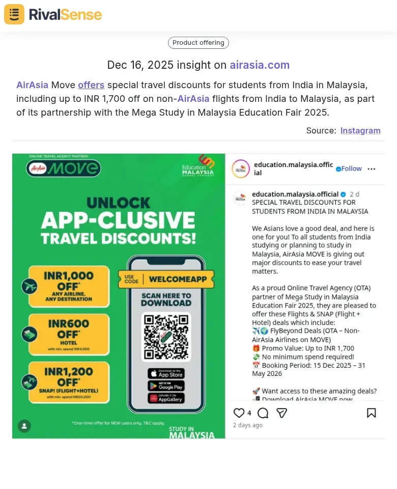 AirAsia Move Student Discount