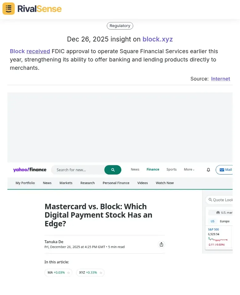 Block FDIC Approval Insight