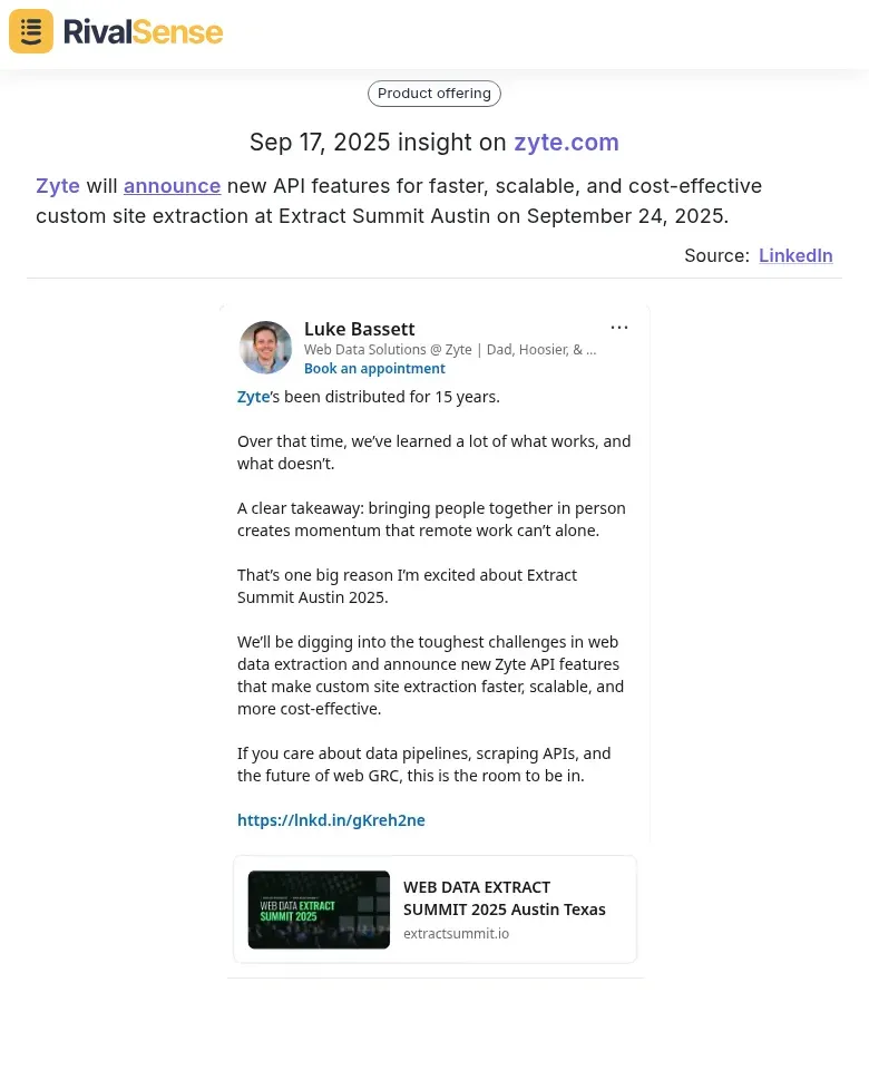 Zyte New API Features