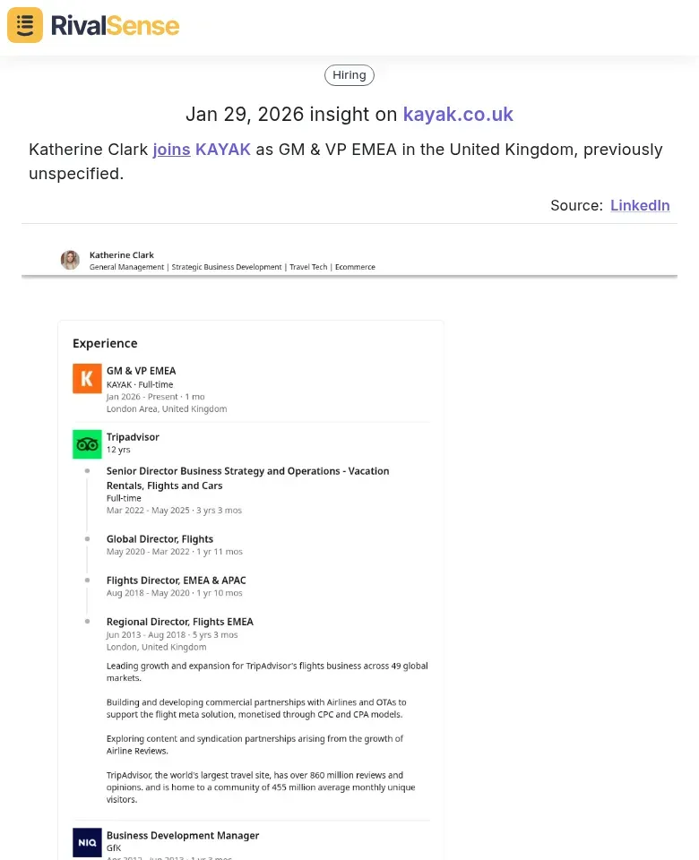 Katherine Clark joins KAYAK as GM & VP EMEA