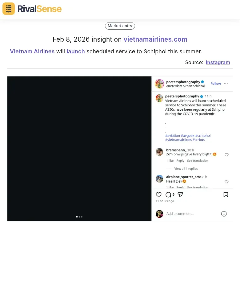 Vietnam Airlines Schiphol Service