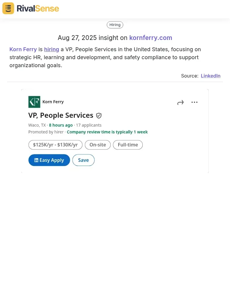 Korn Ferry VP Hiring