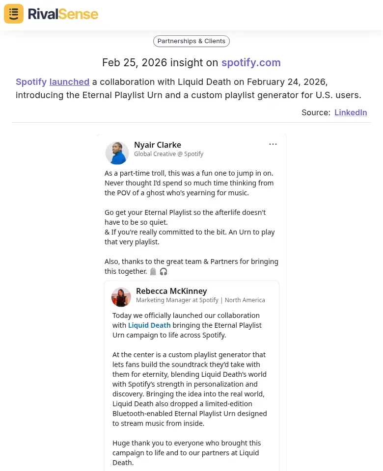 Spotify Collaboration