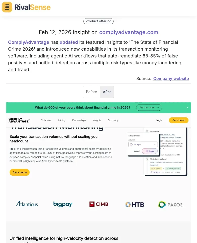 ComplyAdvantage AI Capabilities