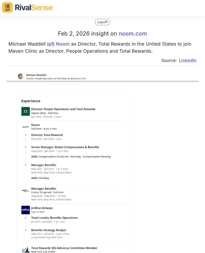 Michael Waddell Talent Movement