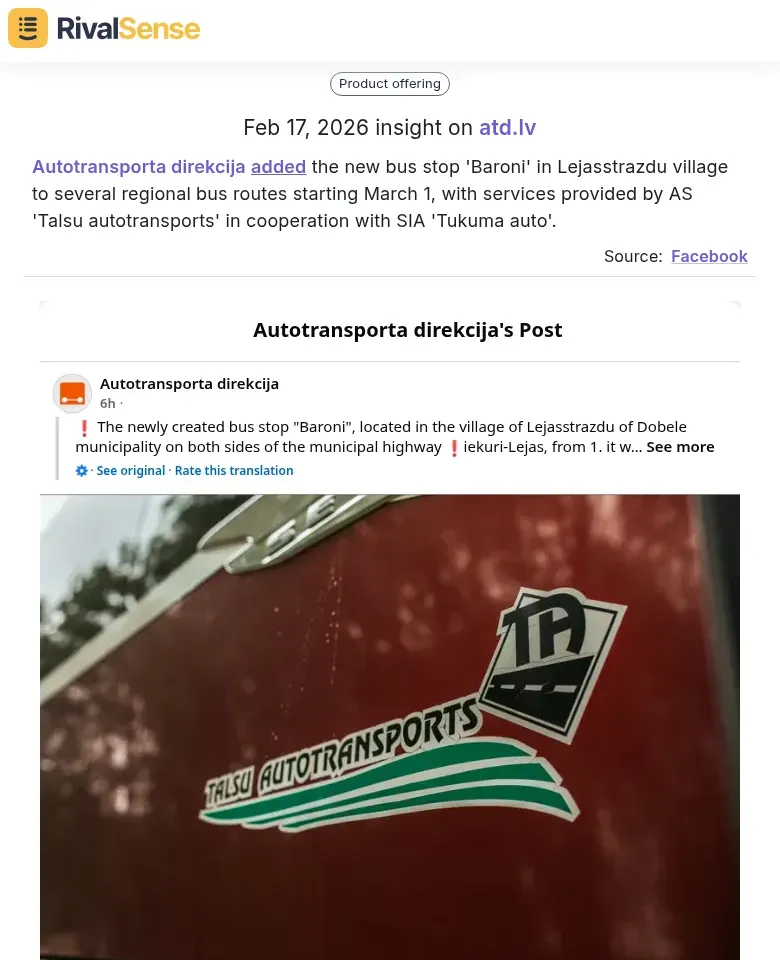 Autotransporta Service Expansion